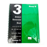 A4 3 Subject Book 120sh PP Uni Book